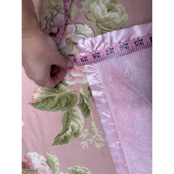 Cloud Island Pink White Polka Dot Bunny Satin Lg  Baby Security Blanket Gift HTF - Picture 8 of 14